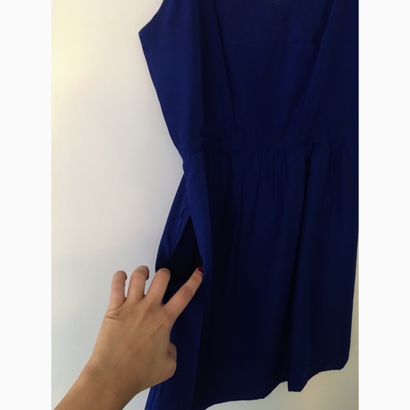 J Crew Factory Cobalt blue mini dress - Picture 4 of 7